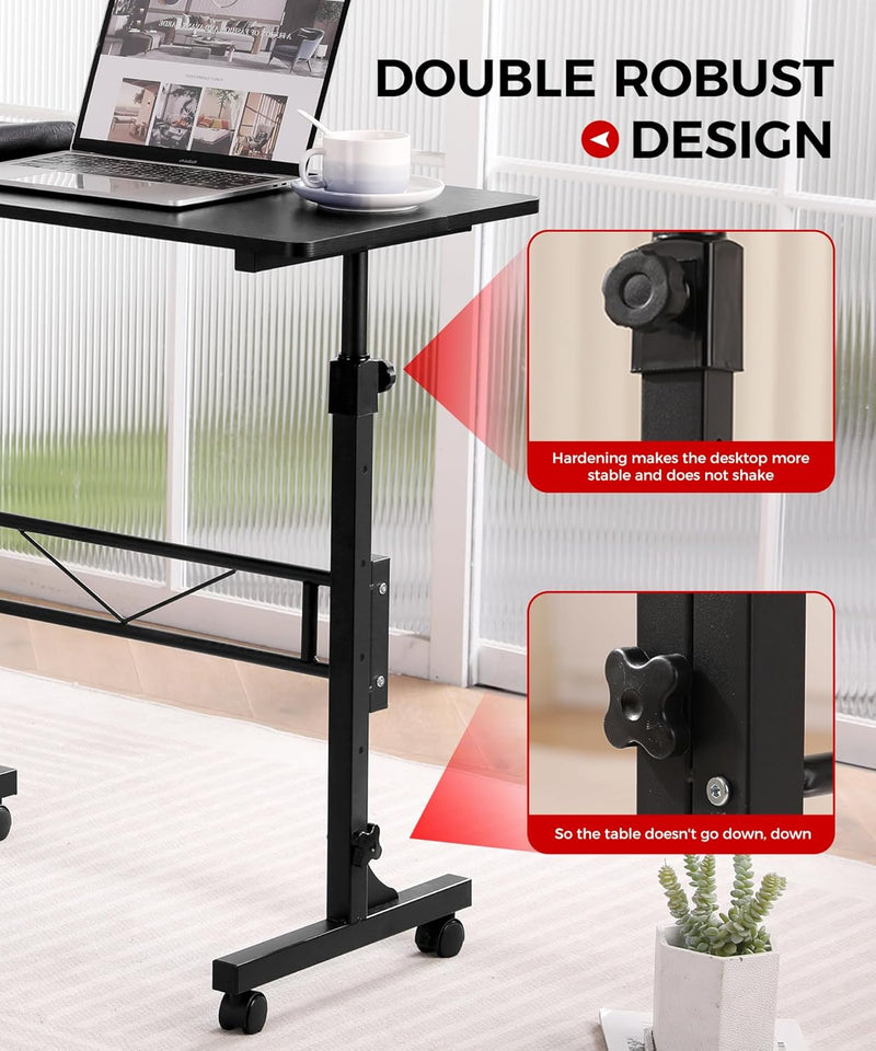 Purilite Select 32-Inch Adjustable Height Mobile Standing Desk