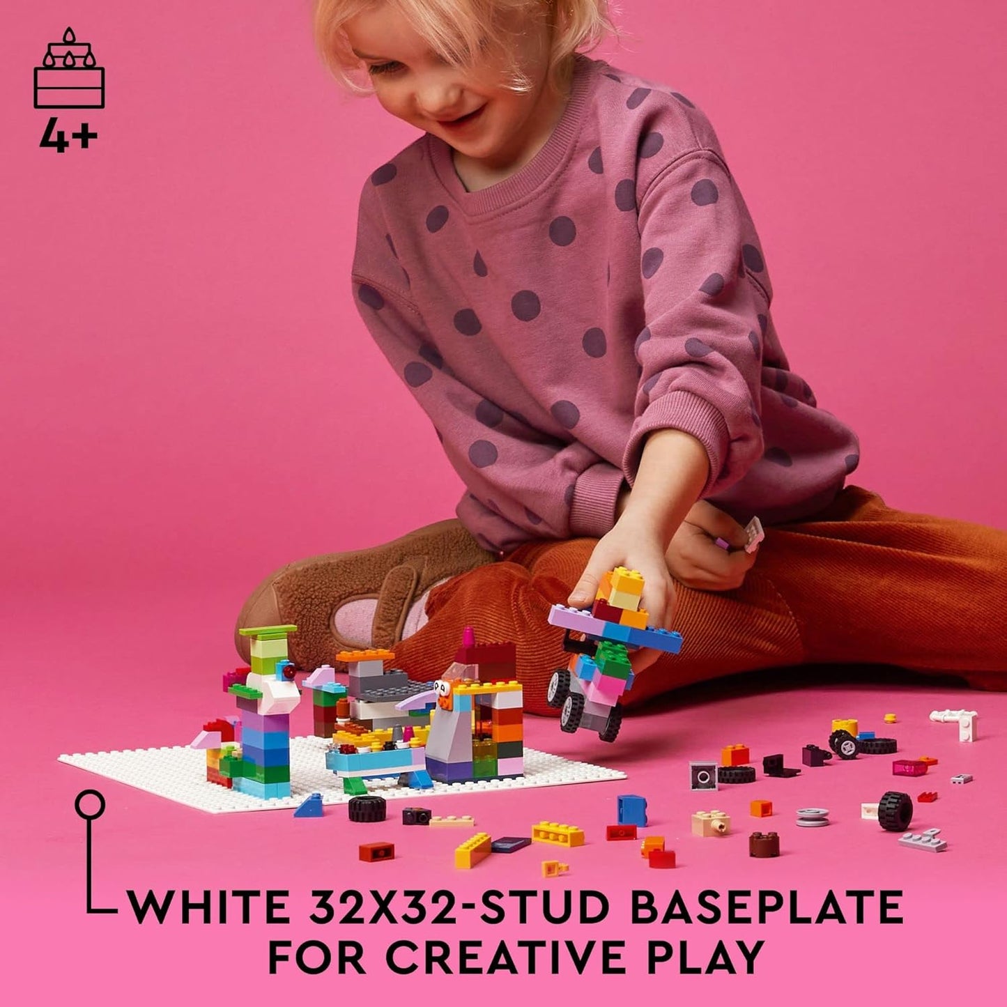LEGO Classic Large Creative Brick Box 10698 Building Toy Set, Toy Storage Solution for Home or Classrooms, Interactive Building Toy for Kids, Boys, and Girls