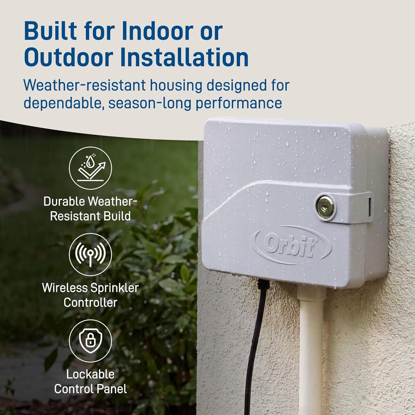 Orbit B-hyve 12-Zone Smart Sprinkler Controller | Indoor & Outdoor Wi-Fi Irrigation Timer with App Control