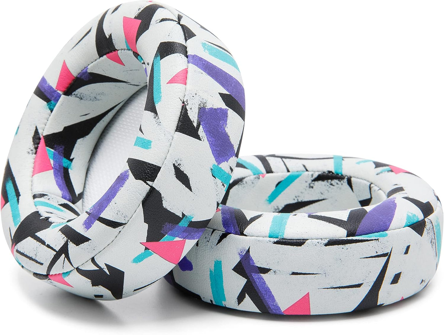 WC Upgraded Replacement Earpads for Corsair Virtuoso RGB Wireless Gaming Headset Made by Wicked Cushions | Improved Durability, Thickness, Softer Leather, and Sound Isolation | (90s White)