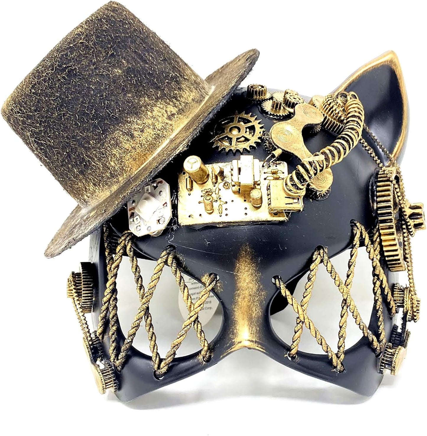 STORM BUY Steampunk Masquerade Mask For Women Lady Halloween Cat Costume Cosplay Party Mardi Gras Ball Mask