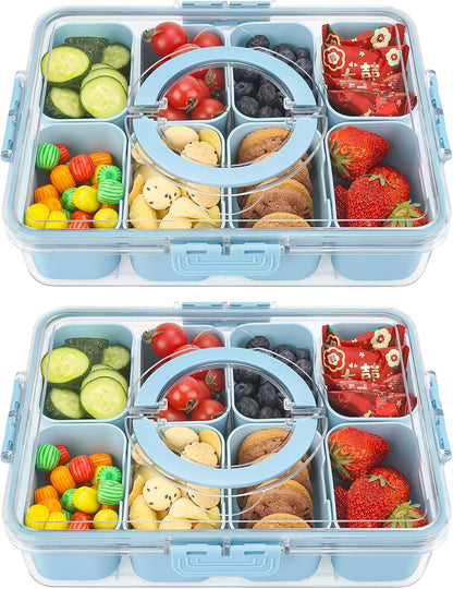 Purilite Select Clear Compartmentalized Snack Box