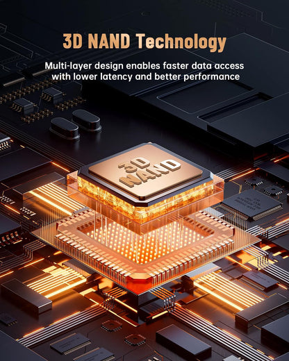 OSCOO 1TB NVMe SSD – M.2 2242 PCIe Gen4x4 Internal Solid State Drive, Up to 5400MB/s Read & 4900MB/s Write, 3D NAND, Compact High-Speed Storage for Ultrabooks, Mini PCs, Embedded Systems - ON1000B