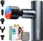 cotsoco Mini Massage Gun with Heat and Cold, 45lbs Force, 8H Battery Pocket-Sized Full-Metal Deep Tissue Massager Gun, Ultra Small & Quiet Massager for Gym, Office & Travel. Gifts for Men Women