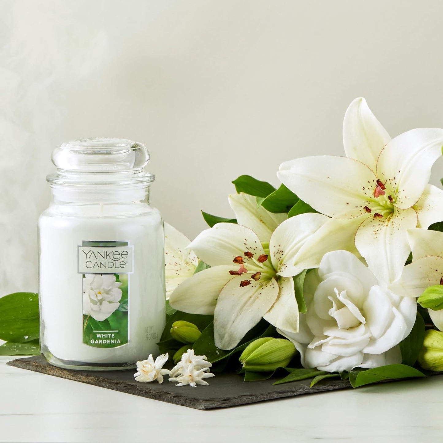 Yankee Candle Scented Candle, Sage & Citrus, Original Large Jar Candle, 110-150 Hours of Burn Time, 22 oz.