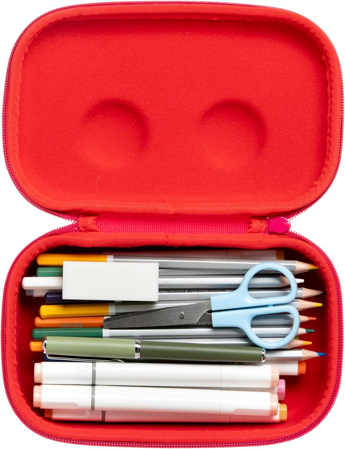 ZIPIT Beast Pencil Box for Kids | Pencil Case for School | Organizer Pencil Bag | Large Capacity Pencil Pouch (Red)