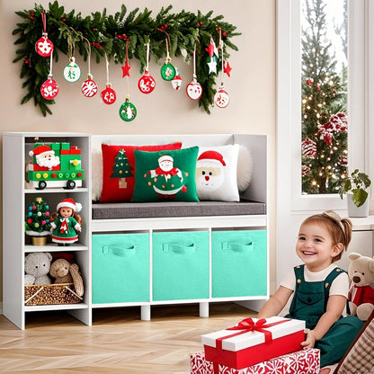 ShellKingdom Storage Bins, Foldable Fabric Storage Cubes And Cloth Organizer Drawer For Closet And Toys, 6 Pack (Lavender+Light Blue+Pink)