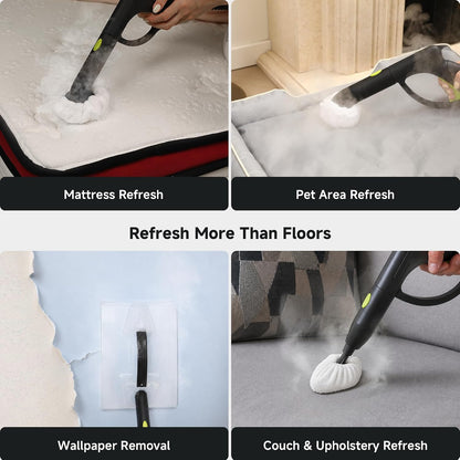 Heavy-Duty Steam Cleaner for Home, 1500W High Pressure with 22 Accessories
