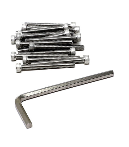 iexcell 25 Pcs M6 x 20mm Thread Pitch 1 mm Stainless Steel 304 Hex Socket Head Cap Screws Bolts Kit