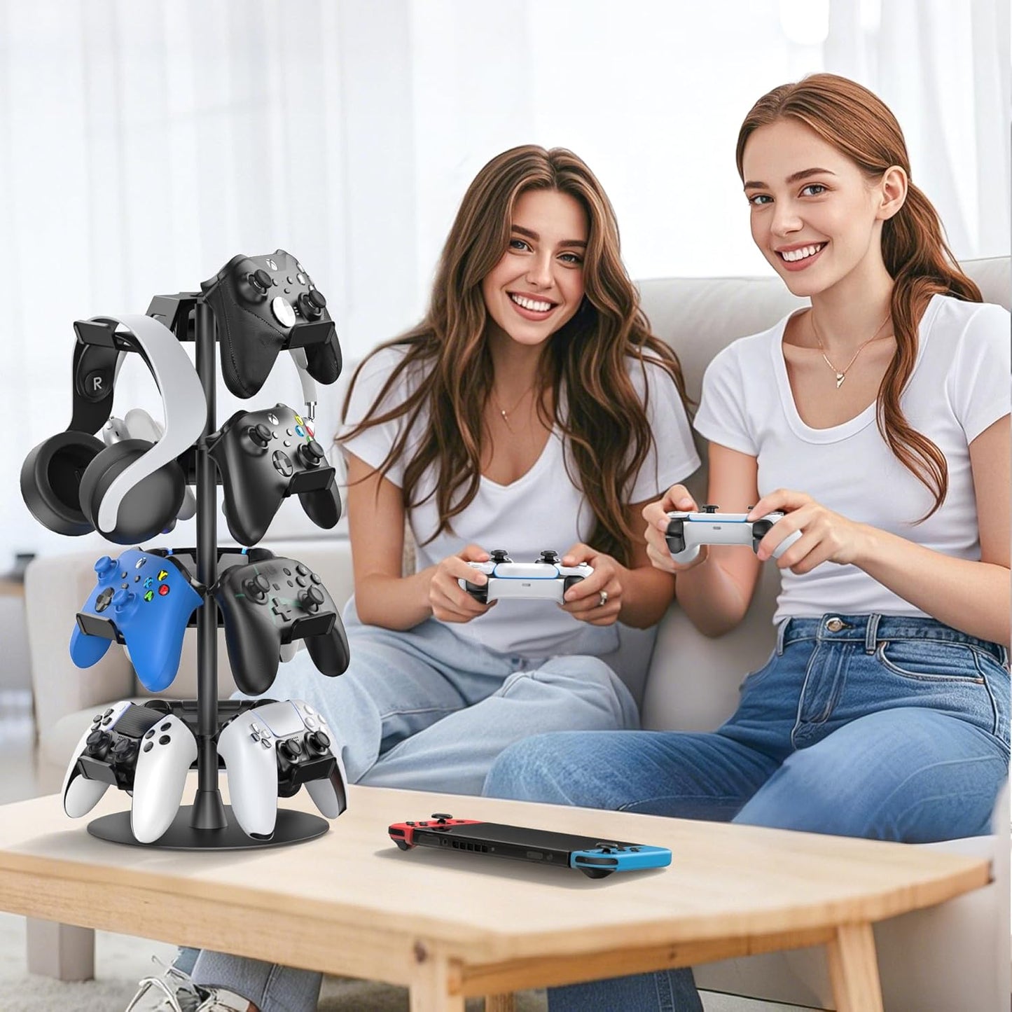 Purilite Select 4-Tier Gaming Headphone & Controller Stand