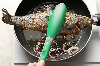 Purilite Select Silicone &amp; Stainless Steel Kitchen Tongs