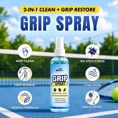 2-in-1 Grip Spray & Cleaner, Golf Grip Cleaner and Restorer for Clubs, Basketball Shoe Grip Spray, Football Glove Grip Spray, Restores Shoe & Glove Traction, Removes Dirt, Sweat & Oil