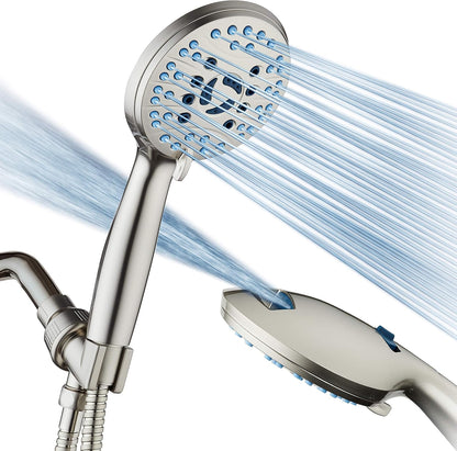 Purilite Select 8-Setting Handheld Shower Head – High Pressure, Self-Cleaning, Total Shower Hygiene System