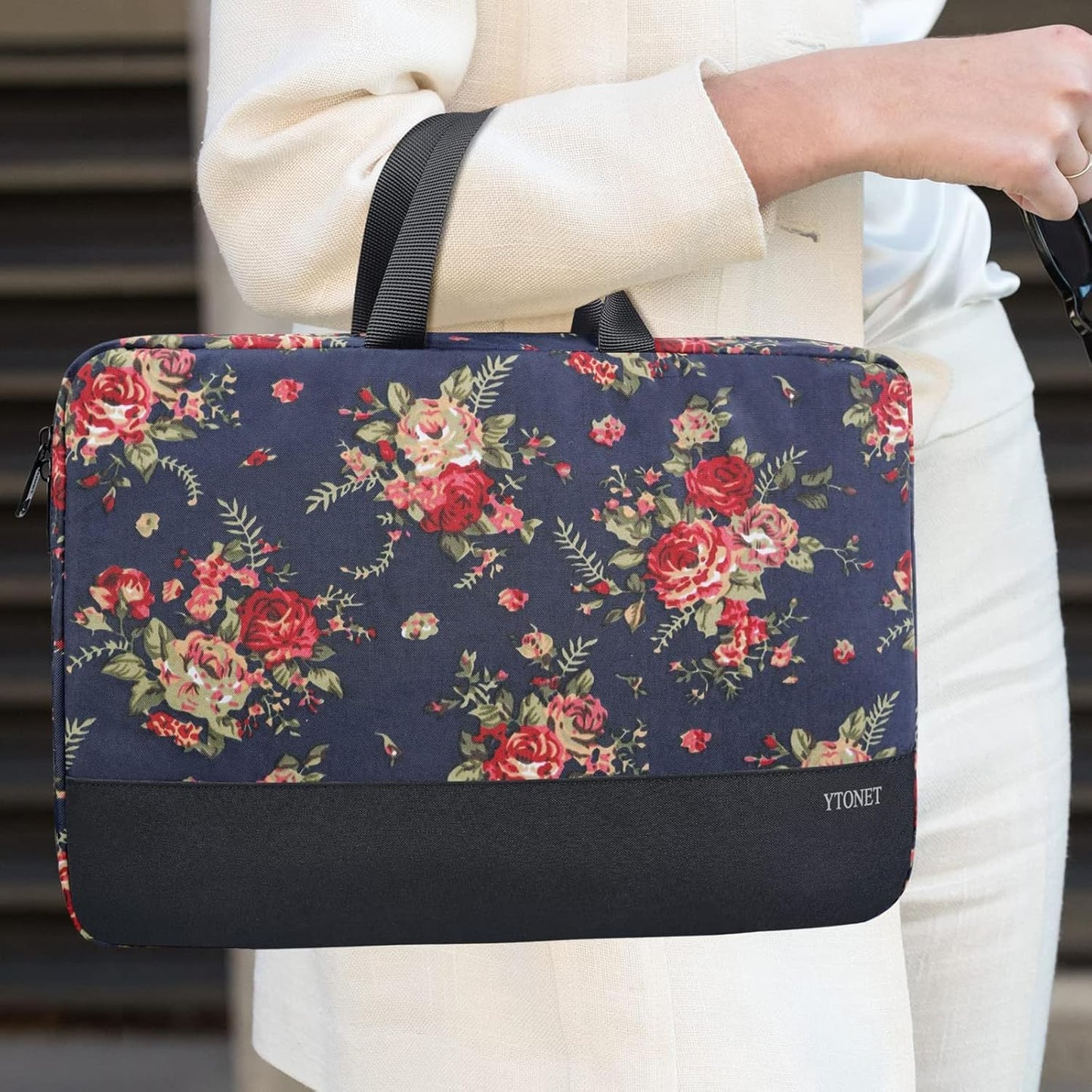 Ytonet Laptop Sleeve, 15.6 inch TSA Laptop Bag Laptop Case Water Resistant Computer Carrying Bag Compatible for Lenovo, HP, Dell, Asus Notebook, Gifts for Men Women, Grey