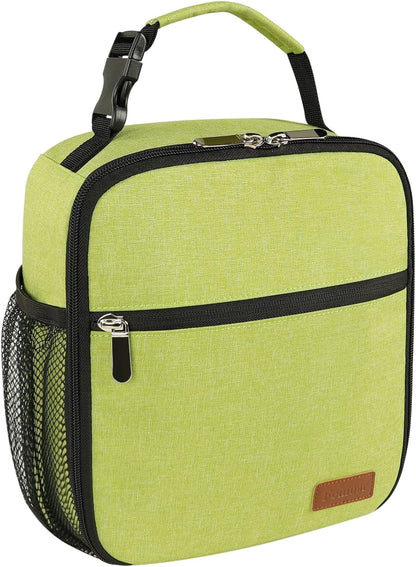 Lunch Box for Men Women Adults Small Lunch Bag for Office Work Picnic - Reusable Portable Lunchbox, Black