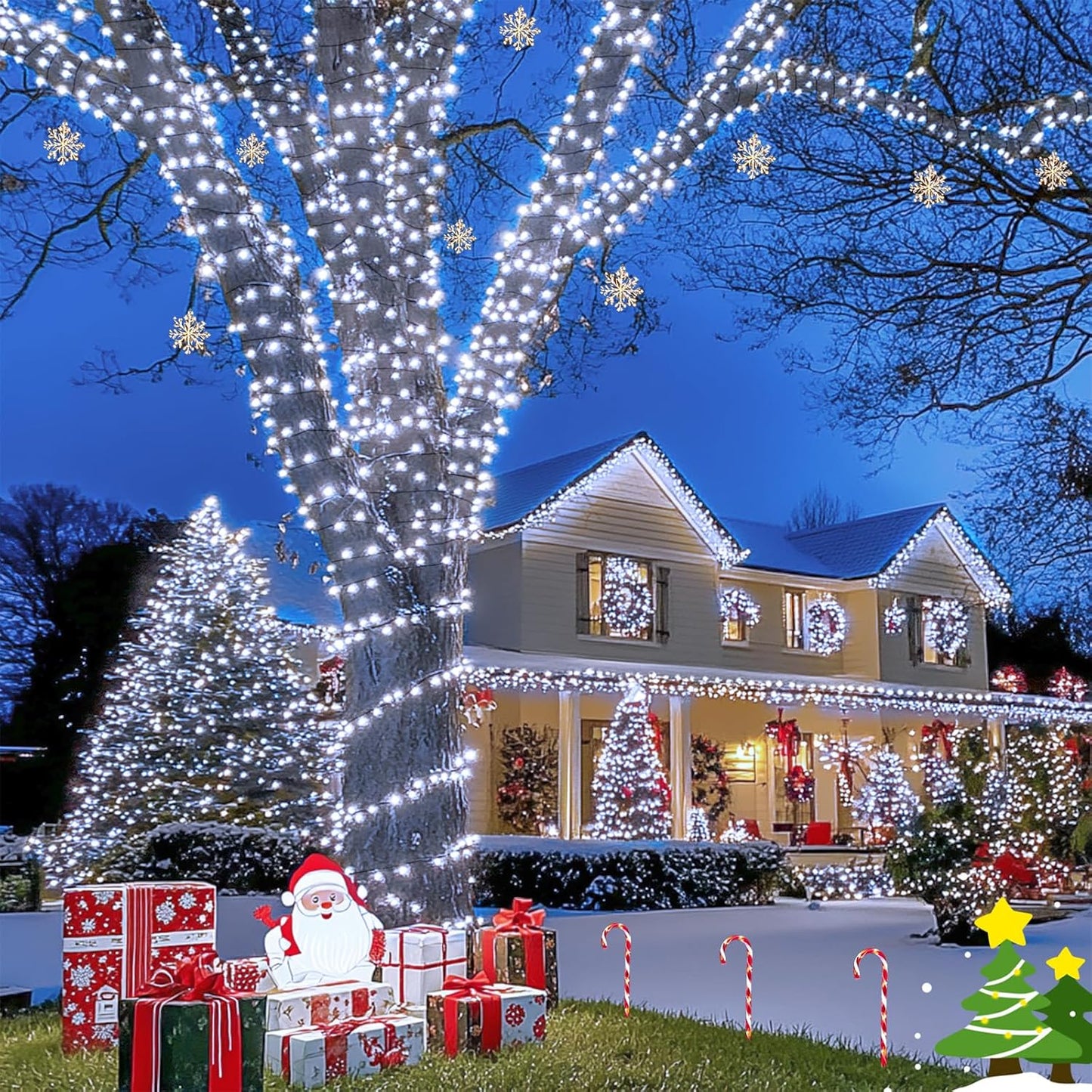 JMEXSUSS 2 Pack 75.5ft Orange Solar Christmas Lights, Total 400 LED Solar String Lights Outdoor Waterproof, 8 Modes Orange Halloween Lights for Tree Patio Garden Thanksgiving Halloween Decorations