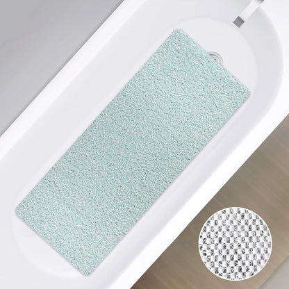 Square Shower Mat, Non Slip Bath Mat, Loofah Shower Stall Mats for Walk-in Shower, 32 x 32 Inches Shower Floor Mat with Drain, Bath Mats for Showers Bathroom, Tub, Seniors