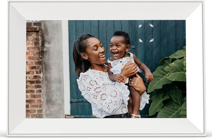 Aura Aspen 12" Digital Photo Frame - Black with Paper Mat