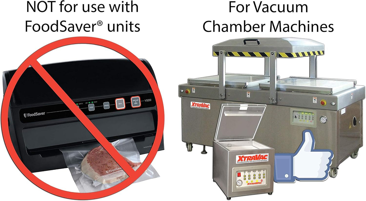 Online Packaging Solutions Vacuum Chamber Pouches | 3 Mil Clear Food Storage Bags for Vacuum Sealing