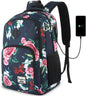 Backpack for Teen Girls,Boys School Backpack for Women with USB,College Backpack,Big Flower