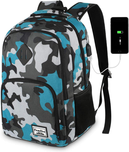 Backpack for Teen Girls,Boys School Backpack for Women with USB,College Backpack,Big Flower