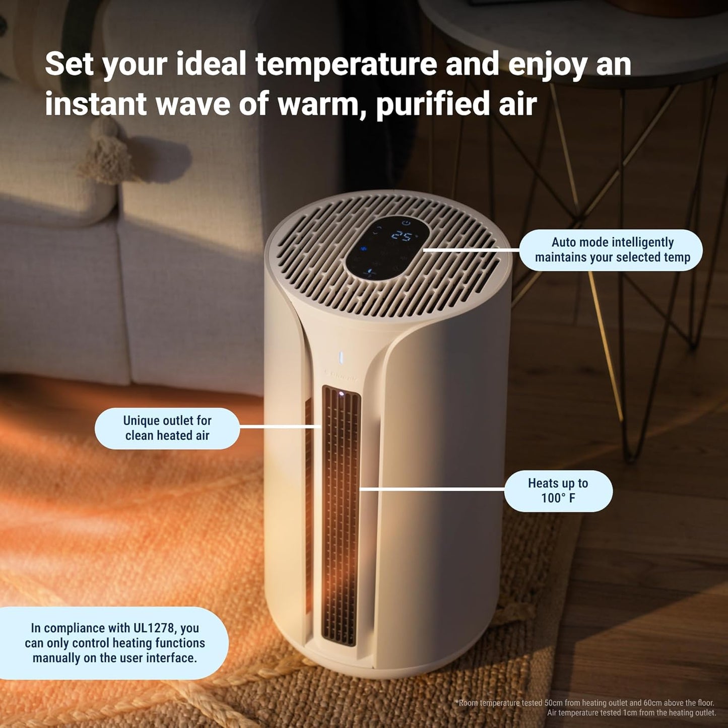 BLUEAIR Air Purifiers for Medium Rooms, Bedroom, Kitchen, Cleans 1,858 sqft in one hour, HEPASilent Smart Air Cleaner for Home, Pets, Allergies, Dust, Mold, Smoke - Blue Pure 311i Max