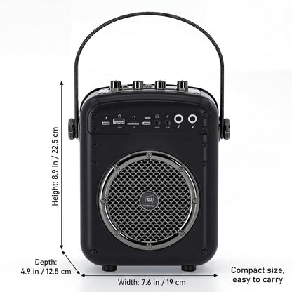 70W Voice Amplifier with UHF Wireless Handheld Microphone & Bluetooth 5.3