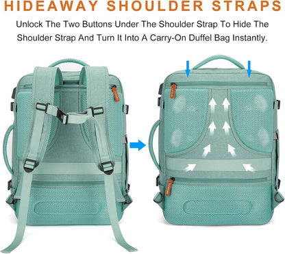 Lumesner Carry on Backpack, Extra Large 40L Flight Approved Travel Backpack for Men & Women