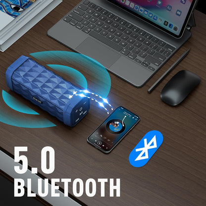 M99 Bluetooth Speaker, BUGANI Wireless Portable Speaker Stereo Sound, IPX5 Speaker, Built-in Microphone 24H Play, Bluetooth 5.0, USB-C Charging, Outdoor Speaker Suitable for Home Hiking, Red