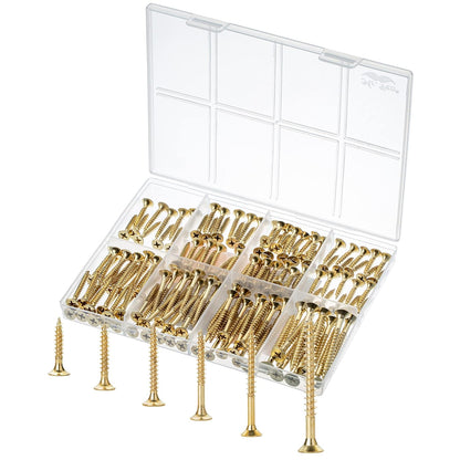Mr. Pen Wood Screws Assortment Kit, 152 Pcs, Phillips Tips, Wood Screws, Screws, Assorted Screws, Screws Set, Flat Head Screws, Assorted Wood Screws, Screws Assortment, Screw Set Assortment