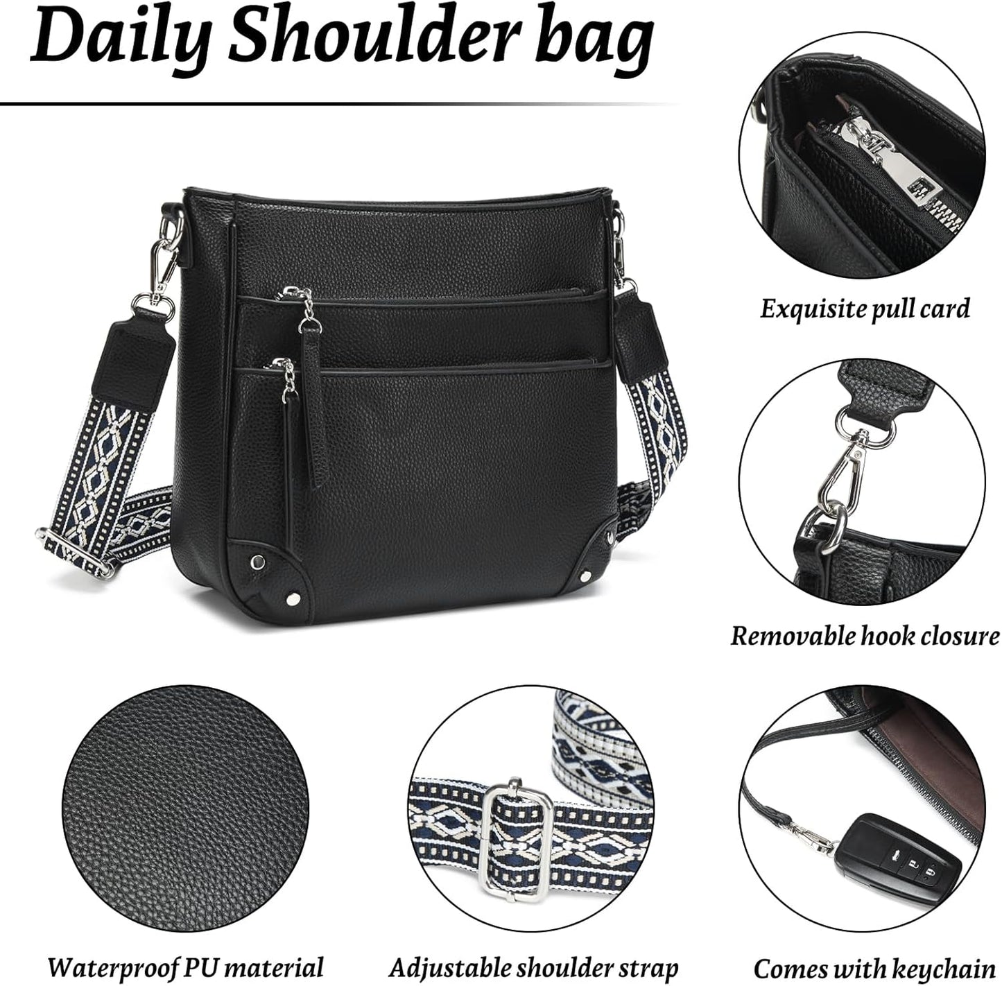 MYHOZEE Crossbody Bags for Women - Snake Printed Clutch Purses Leather Chain Shoulder Bags Evening Handbags