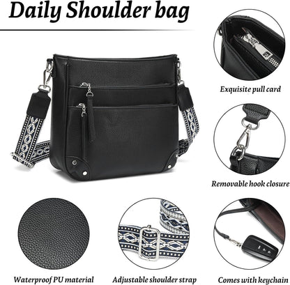 MYHOZEE Crossbody Bags for Women - Snake Printed Clutch Purses Leather Chain Shoulder Bags Evening Handbags