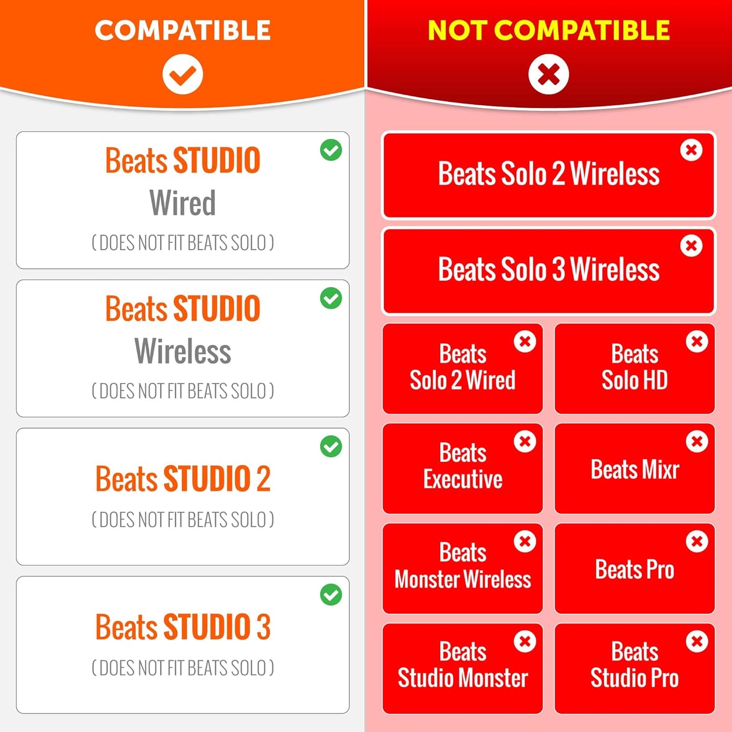 WC Wicked Cushions Replacement Ear Pads for Beats Studio 2 & 3 (B0501, B0500) Wired & Wireless | Does NOT Fit Beats Solo | Softer PU Leather, Enhanced Foam & Stronger Adhesive | Black Floral