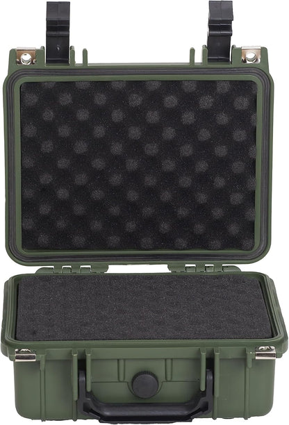 MEIJIA Portable All Weather Waterproof Protective Hard Case,Camera Case with Customizable Fit Foam,Fit Use of Drones, Camera, Equipments, 10.62inchx9.68inchx 4.87inch (Orange)