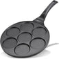KRETAELY Nonstick Pancake Pan Pancake Griddle with 7-Mold Design Mini Pancake Maker with PFOA Free Coating-Black