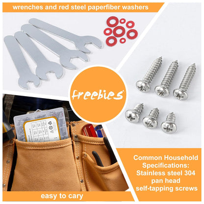 780pcs Hex Bolts and Nuts kit, 304 Stainless Steel M6 M5 M4 M3 Metric Bolt Assortment (Lock & Flat Washers), Stainless Steel Bolts and Nuts kit, Metric Screw Assortment