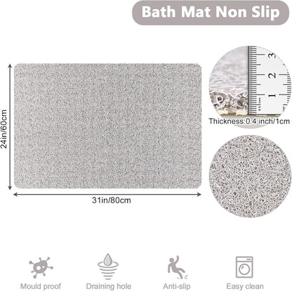Loofah Mats for Shower, Non Slip | Quick Drying | Soft on Your Feet | Soft Textured Shower Mat Bath Mat Bathtub Mat Massage Mat Loofah Mat for Bathroom,Shower Tub or Wet Areas
