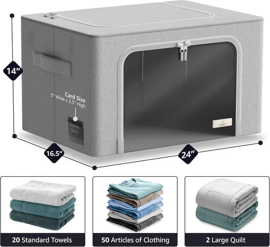 Purilite Select Jumbo Storage Bins with Metal Frame