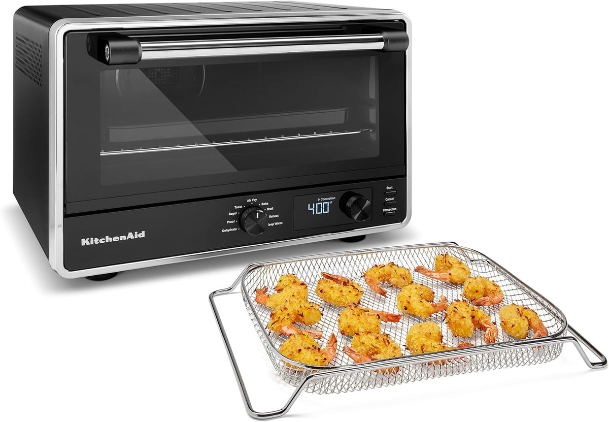 KitchenAid Digital Air Fryer Countertop Oven, KCO124BM, Black Matte