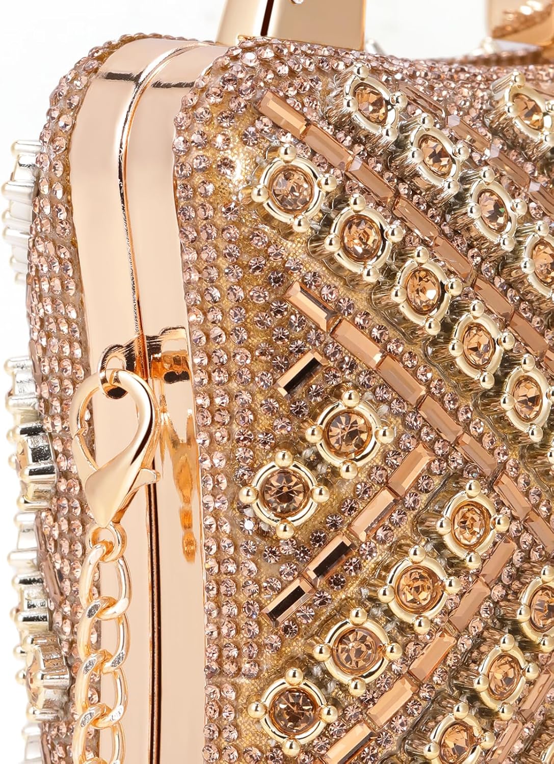 Elsblossion Clutch Purses for Women, Formal Evening Bag, Sparkly Rhinestone Purse for Party, Prom, Wedding