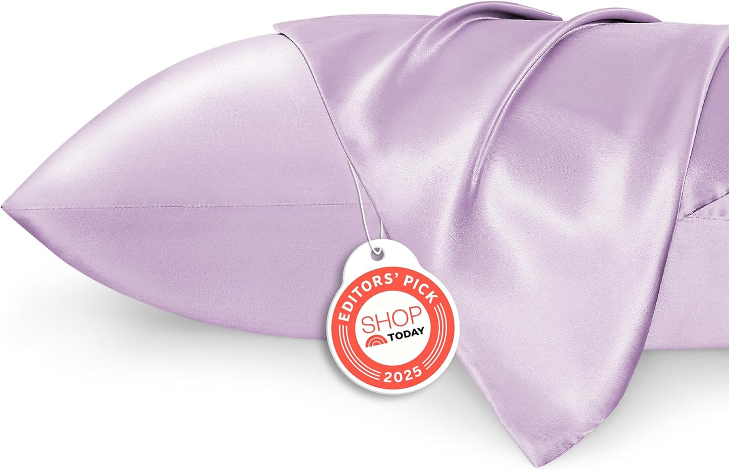 Bedsure Satin Pillow Case Queen Size 2 Pack, Similar to Silk Pillow Cases, Silky Pillowcase Covers with Envelope Closure, Room Decor Valentine Gifts for Women Men, Grey, 20x30 Inches