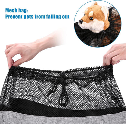 Ownpets Pet Dog Sling Carrier Bag Adjustable Padded Strap Dog Hand Free Safe Mesh Pet Carrier for Small Medium Dog Cat, Fit 10lbs up to 20 Pounds