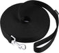 AMAGOOD Dog/Puppy Obedience Recall Training Agility Lead-15 ft 20 ft 30 ft 50 ft Long Leash-for Dog Training,Tie Out,Play,Safety,Camping (15 feet, Black)