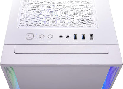 Skytech Shadow Gaming PC Desktop, Ryzen 5 5600 3.5 Ghz (4.4GHz Turbo Boost), AMD RX 6600 8GB GDDR6, 1TB SSD, 16GB DDR4 RAM 3200, 650W Gold PSU, Wi-Fi, Win 11 Home