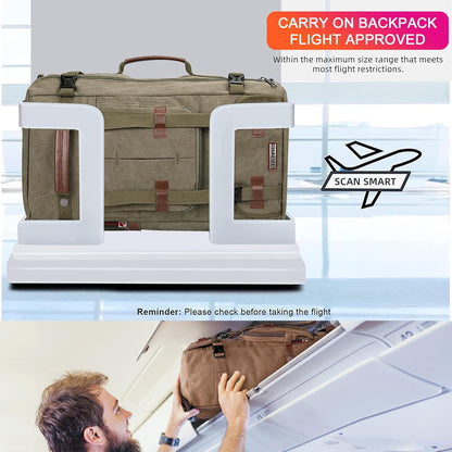 WITZMAN Canvas Backpack Vintage Travel Backpack Large Laptop Bags Convertible Shoulder Rucksack