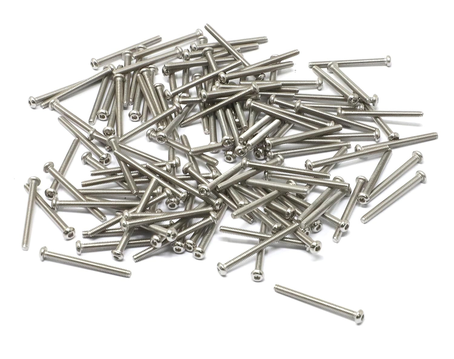 iexcell 50 Pcs M6 x 20mm Thread Pitch 1 mm Stainless Steel 304 Hex Socket Button Head Cap Screws Bolts Kit