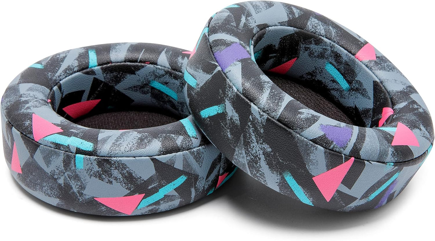 WC Upgraded Replacement Earpads for Corsair Virtuoso RGB Wireless Gaming Headset Made by Wicked Cushions | Improved Durability, Thickness, Softer Leather, and Sound Isolation | (Geo Grey)