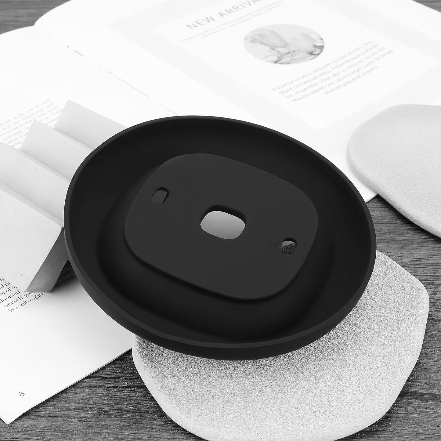 LT Easiyl Wall Plate Soft Silicone Wall Bracket Compatible with Ecobee3 Lite Compatible with Ecobee3 Smart Thermostat for Wall Plate Trim Wall Coverage