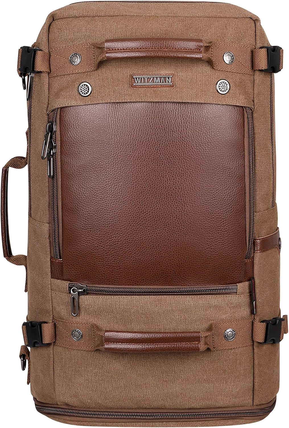 WITZMAN Travel Backpack for Men Women Carry on Luggage Backpack Canvas Rucksack Duffel bag with Shoe Compartment