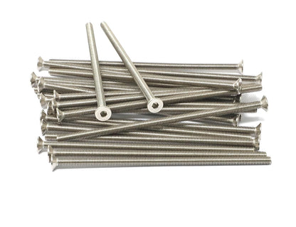 iexcell 5 Pcs M8 x 80mm Thread Pitch 1.25 mm Stainless Steel 304 Hex Socket Flat Head Cap Screws Bolts Kit